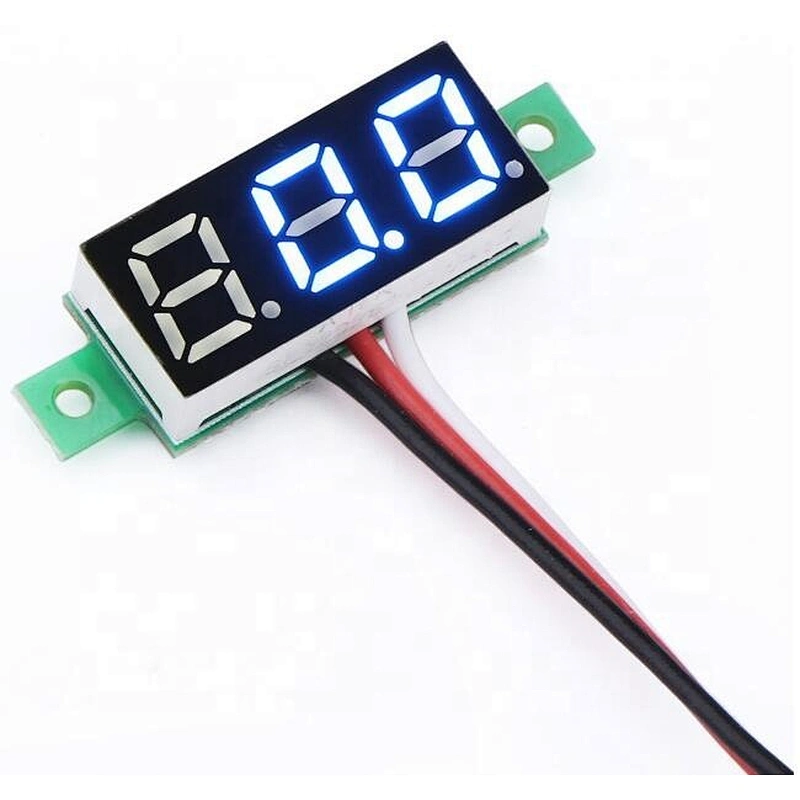 Blue 0.28 inch ultra-small digital DC voltage meter three-wire digital adjustable DC 0-100V