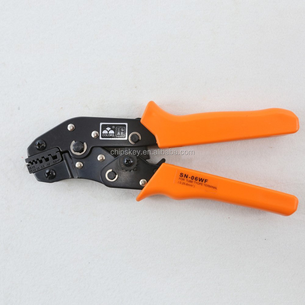SN-06WF Round wire wiring the bare terminal fork copper ends of OT line nose UT cold pressed terminal crimping tool SN06