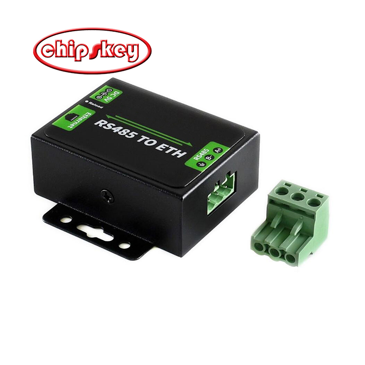 Industrial RS485 to Ethernet Converter, Dual Serial Ports, Easy-to-use, High-speed, Low-power, High-stability, Upgradable