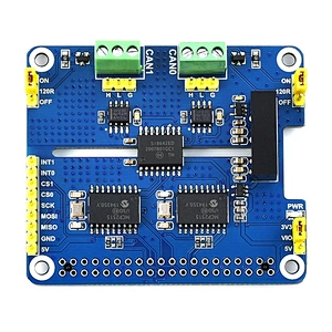 2-Channel Isolated CAN Expansion HAT for Raspberry Pi Dual Chips Solution