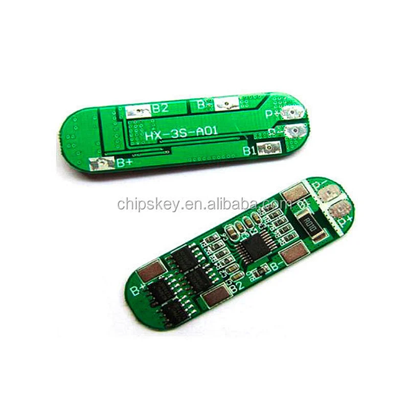 HX-3S-A01 3 series 12V18650 lithium battery board 11.1V 12.6V 10A anti-overcharge and over discharge limit