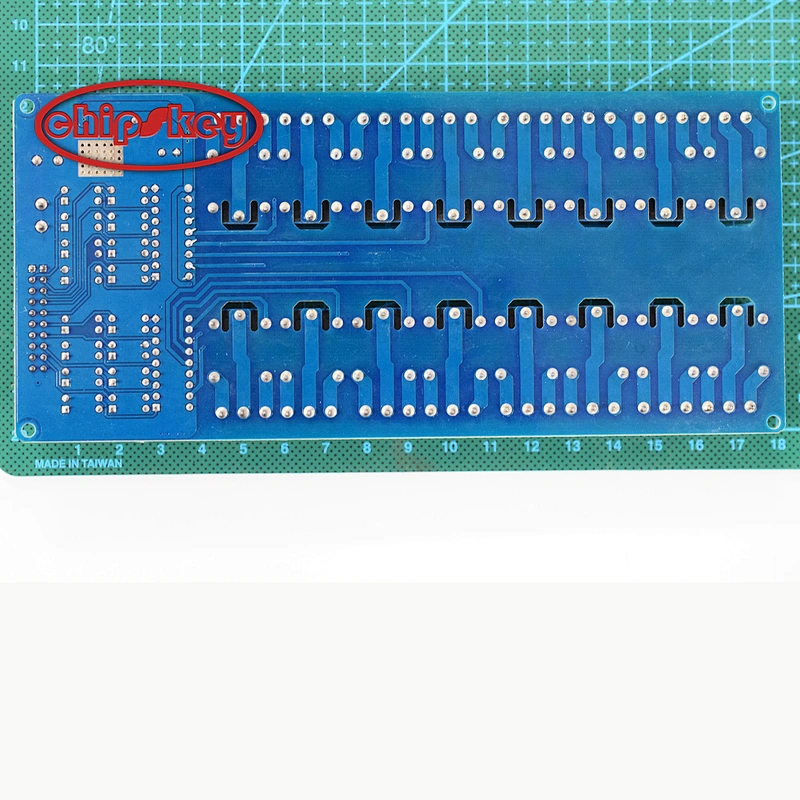 16-channel relay module with optocoupler and LM2576 power