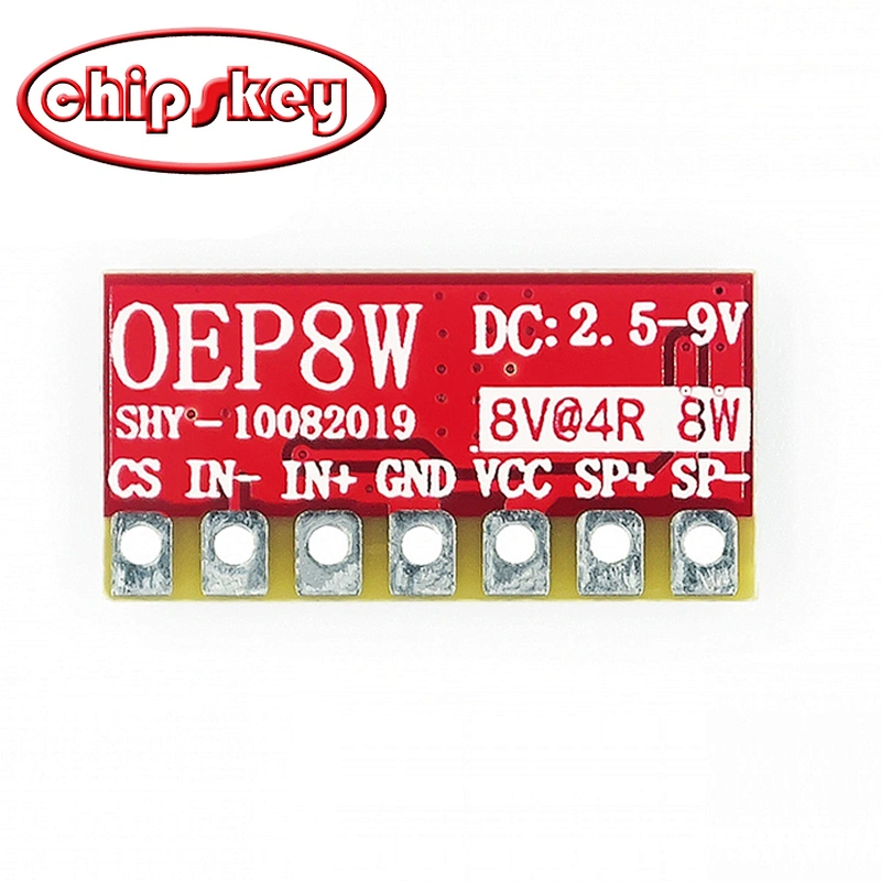 OEP8W digital power amplifier board /mono module/dual lithium battery 7.2V/8.4V high power 10W speaker differential