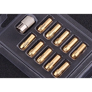 10pc 0.5-3.2mm mini electric motor drill chuck, keyless brass drill chuck tool adapter