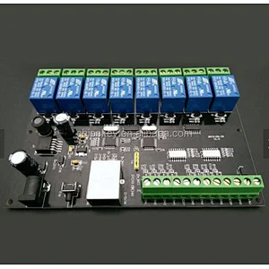 8-way relay network relay remote control smart home Ethernet IP relay normally open contact