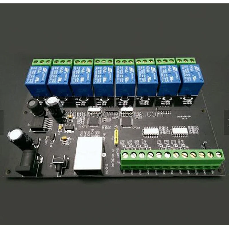 8-way relay network relay remote control smart home Ethernet IP relay normally open contact