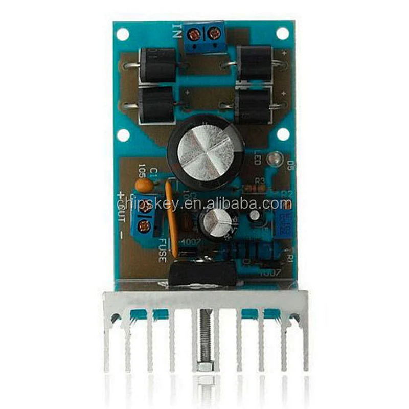 DIY LT1083 Adjustable Regulator Power Supply Module 7A Resettable Fuse Kit