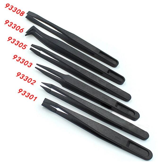 Antistatic Plastic Forceps tweezers 7kinds/lot