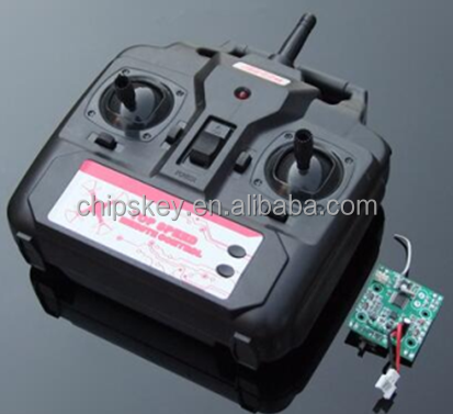 Quadcopter 2.4G Remote Control + Receiver Chip DIY