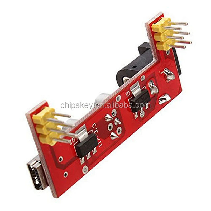Breadboard special power module 2-way 5V/3.3V red