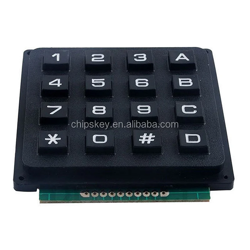 4x4 matrix keyboard, black color