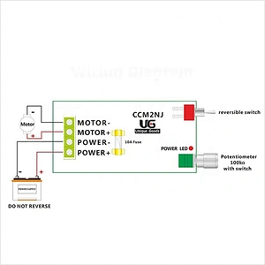 CCM2NJ PWM DC motor speed controller Stepless variable speed positive and negative switch Pulse width motor speed 12-40V