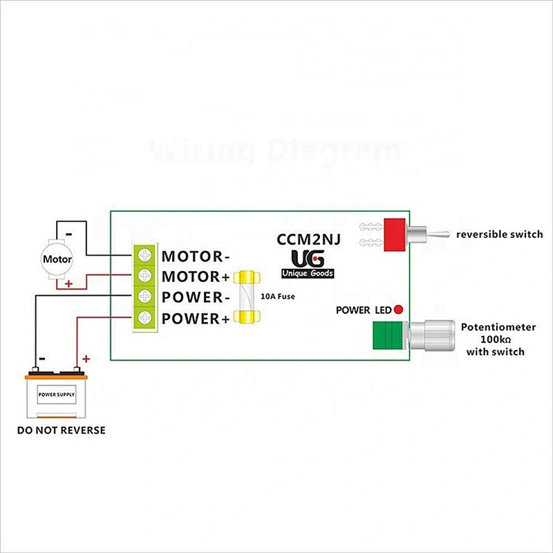 CCM2NJ PWM DC motor speed controller Stepless variable speed positive and negative switch Pulse width motor speed 12-40V
