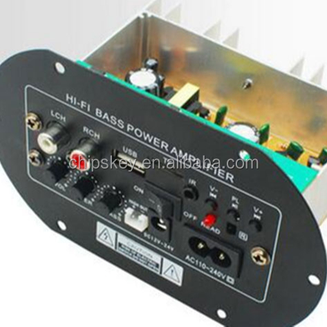 High-power Car Enthusiast Car Subwoofer Amplifier Board Card USB Remote 12V24V220V
