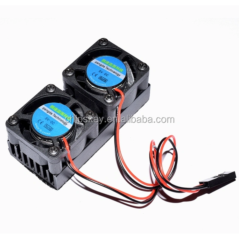 Dual Fan Heatsink with Double Cooling Fans Reduce up to 20 Degrees For Raspberry Pi 3 / 2 / NESPi Case