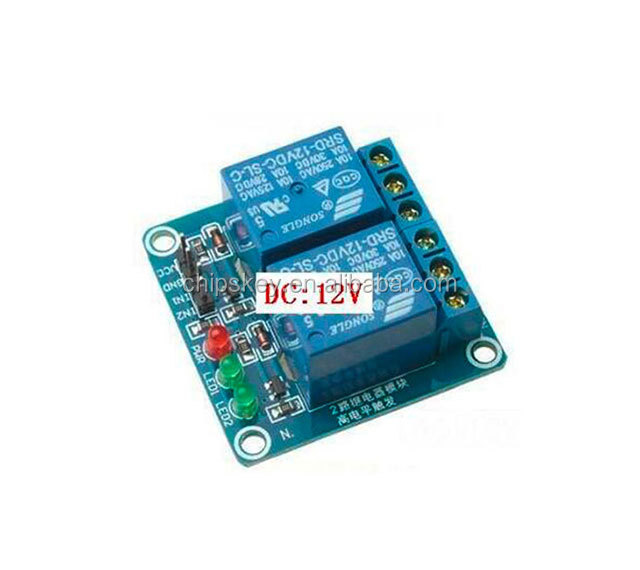 2 Channels 12V High Level Relay Shield With LED