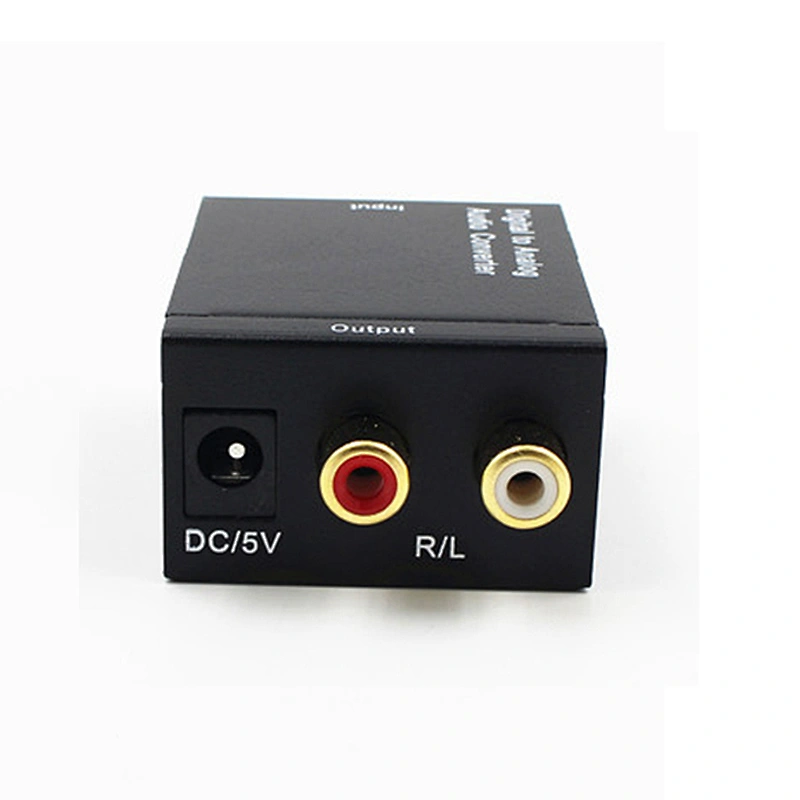 Digital to Analog Audio Converter Toslink RCA Adapter Optical Coaxial Toslink Signal to Analog Audio RCA Converter for