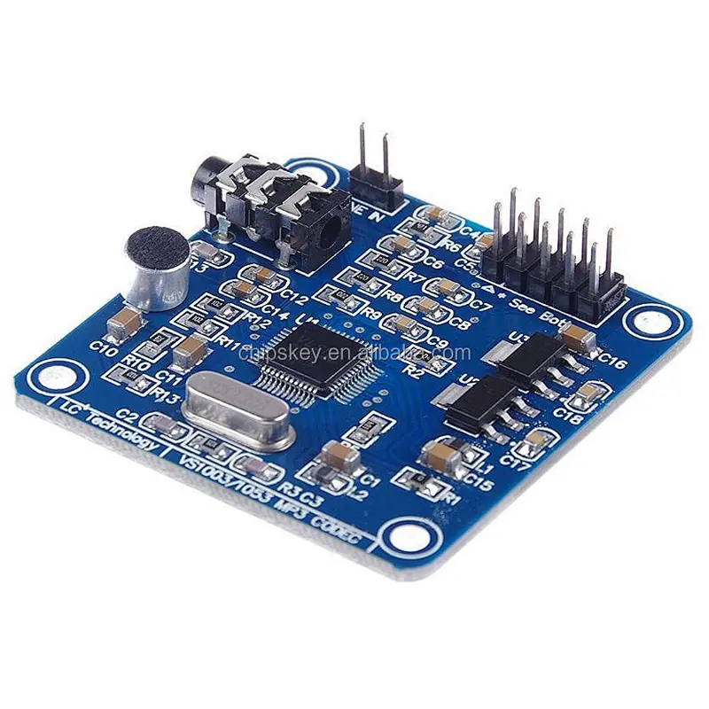 VS1003 MP3 module; onboard microphone