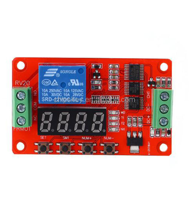 12V DC Multifunction Self-lock Relay PLC Cycle Timer Module Delay Time Switch