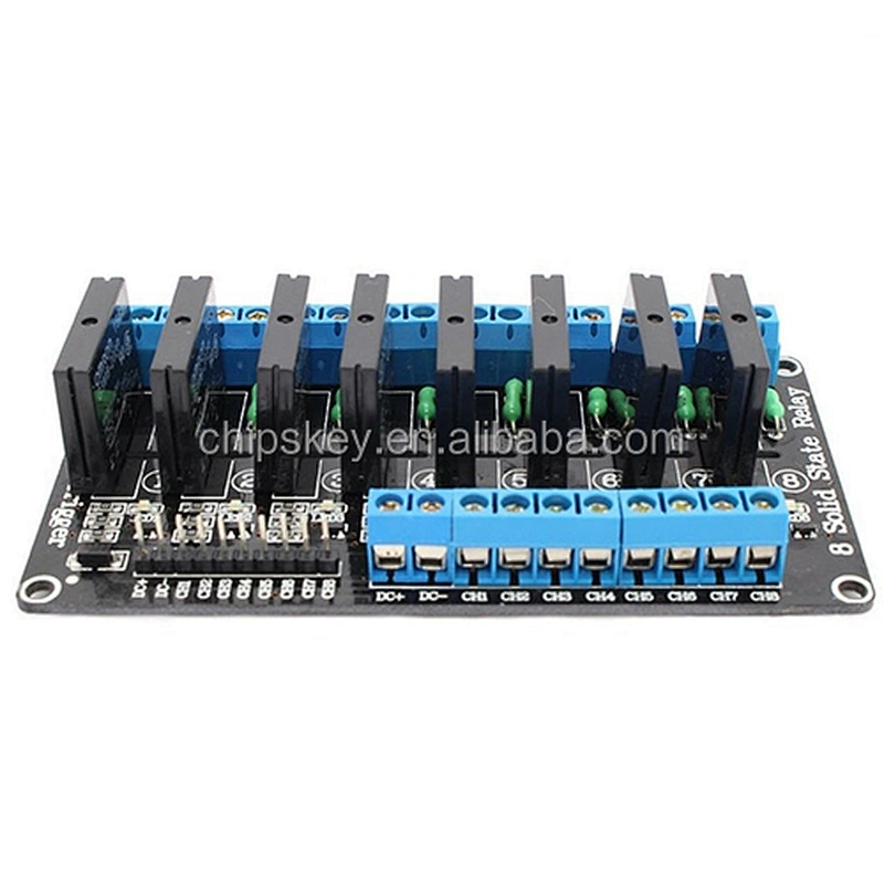 5V 8 Channel SSR Solid-State Relay Low Level Trigger With fuse Stable 240V 2A