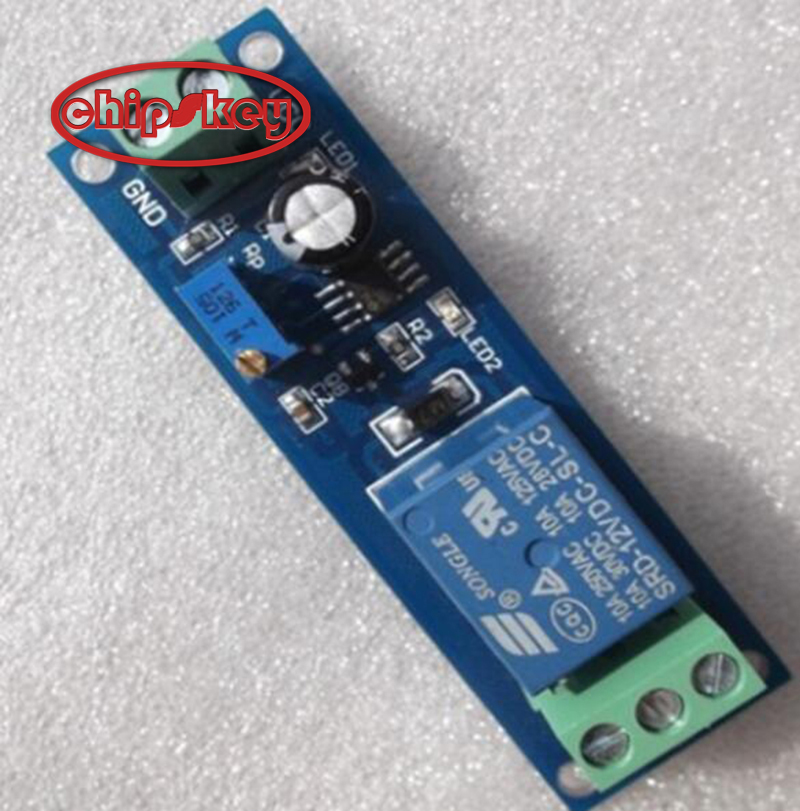 DC 12V 10A Delay Timer Switch Adjustable NE555 Oscillator 2200W