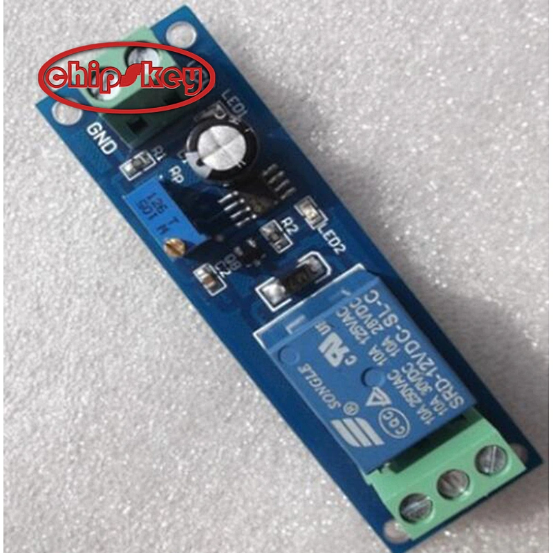DC 12V 10A Delay Timer Switch Adjustable NE555 Oscillator 2200W