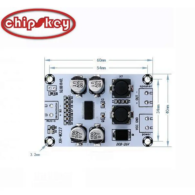 XH-M227 mono audio digital power amplifier board TPA3110D2 chip PBTL bridge output 30W