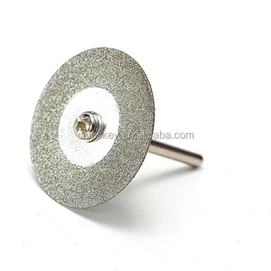 10 Mounted Diamond Slices, Glass section