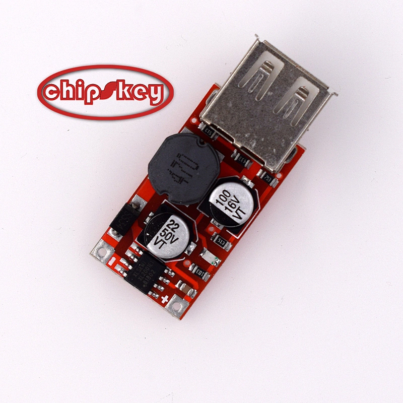 9V / 12V / 24V to 5V Buck Charger / 3A Output USB Buck Regulator Module Red