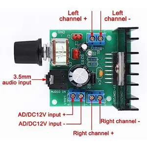 TDA7297 Version B 2*15W Audio Amplifier Board Dual-Channel AC/DC 12V