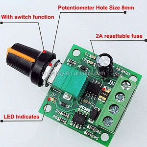 Low Voltage DC 1.8V 3V 5V 6V 12V 2A Motor Speed Controller PWM