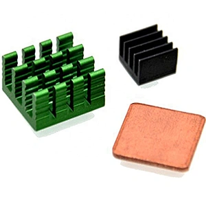 Raspberry Pi 2pcs Aluminum Heat Sink + CPU Copper HeatSink