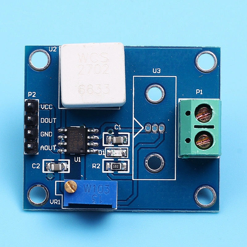 DC 5V WCS2702 Hall Current Detection Sensor 2A Over Current Protection Module