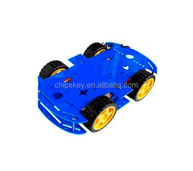 Blue 4WD Dual Classis Robot Car
