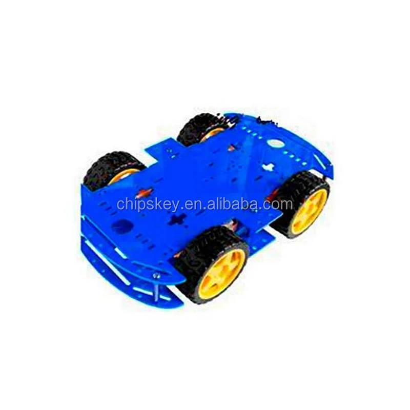 Blue 4WD Dual Classis Robot Car
