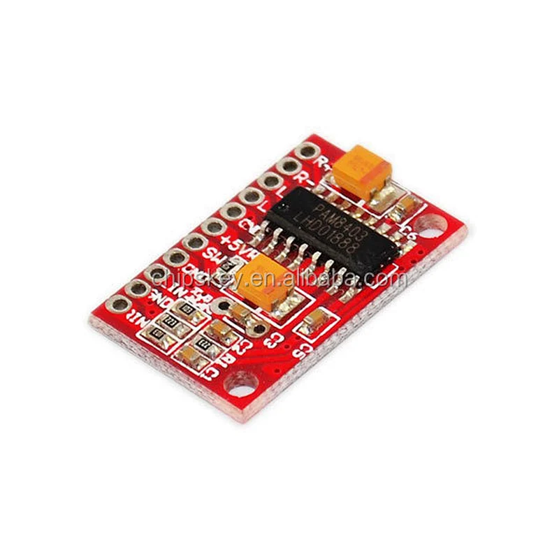 PAM8403 Mini digital amplifier board, amplifier board, USB-powered, high power 3W dual channel