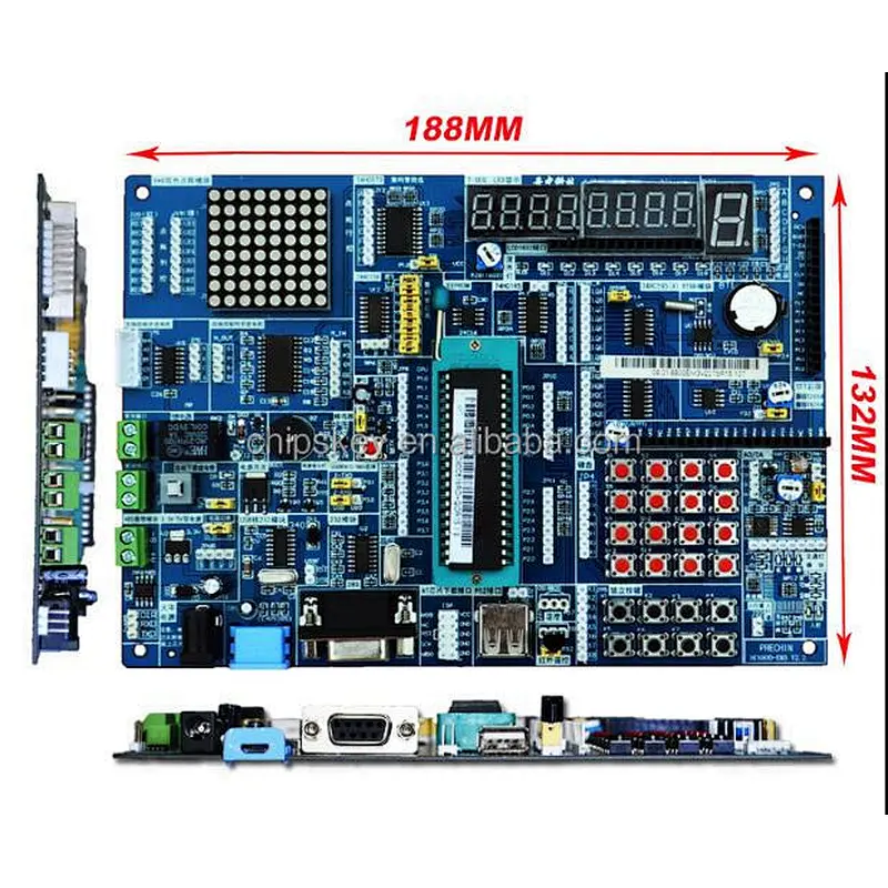 HC6800CM V2.2 51 MCU development board 51 experimental board learning board to send three screen two motor