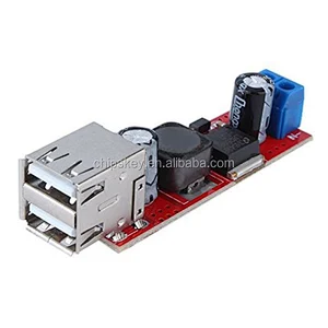 DC 6V-40V To 5V 3A Double USB Charge DC-DC Step-down Converter Module
