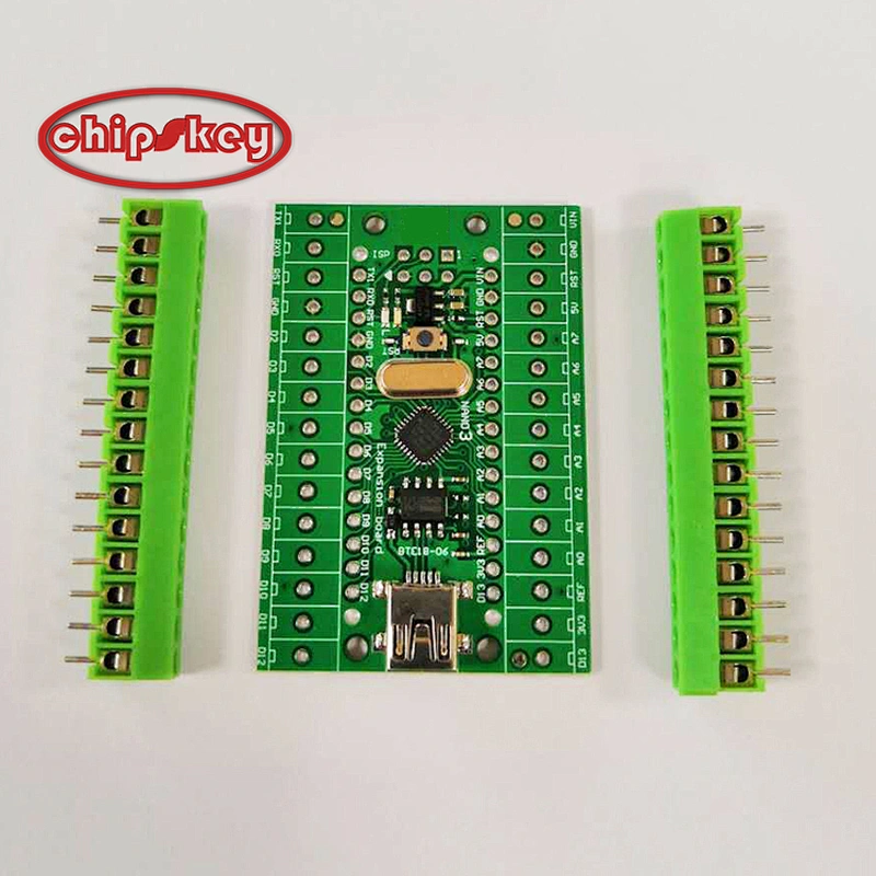 new Nano V3.0 ATMEGA328P Terminal Module Expansion Board Microcontroller Micro USB  UART For Arduinos