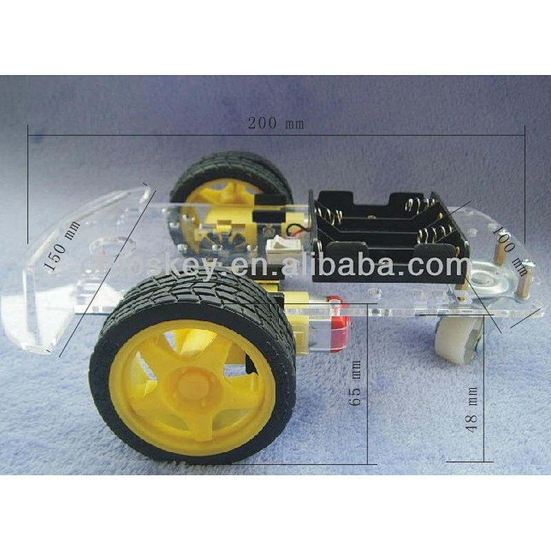 Smart Car Chassis Tracing Car With Belt Encoder And Strong Magneto For Arduinos