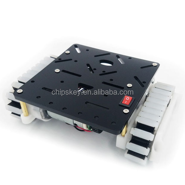 Tracked robot+metal gear motor chassis diy car Cummerbund TankCar