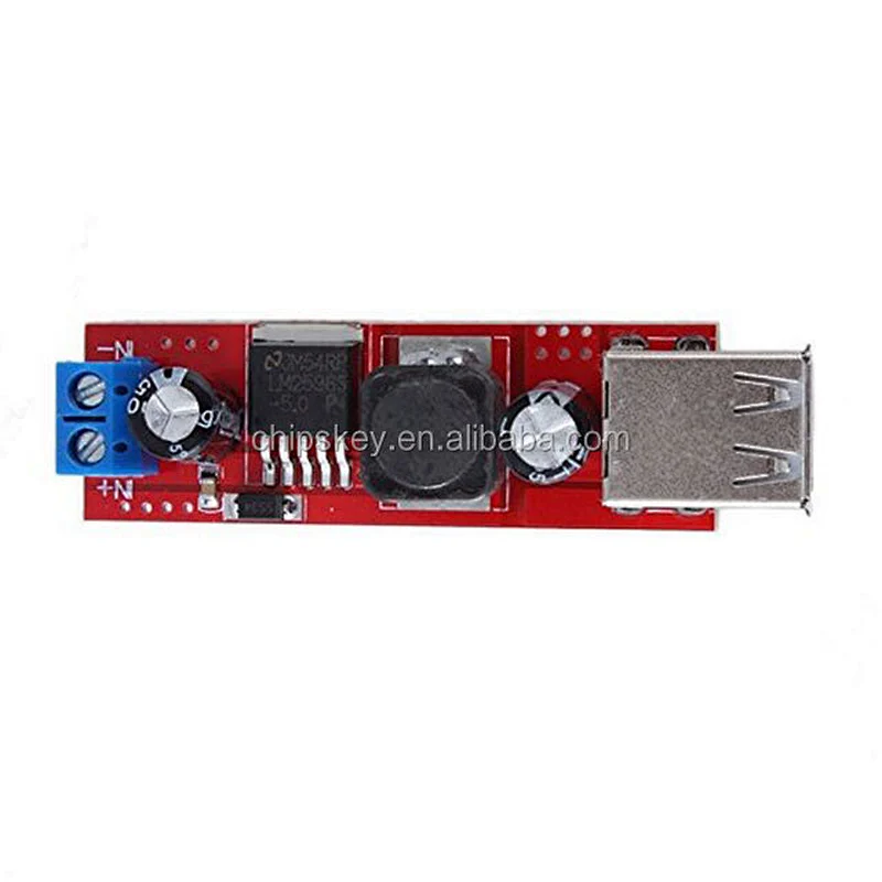 DC 6V-40V To 5V 3A Double USB Charge DC-DC Step-down Converter Module