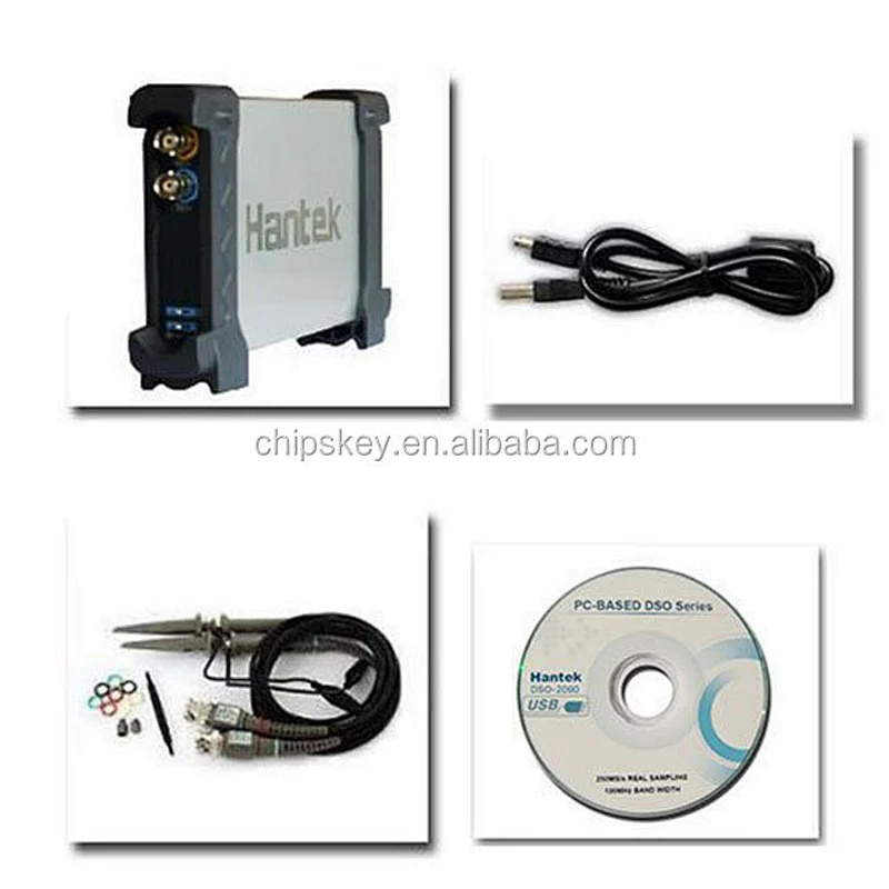 Hantek 6022BE PC-based USB 2CH Digital Oscilloscope 20MHz Bandwidth 48M Sa/s 1M