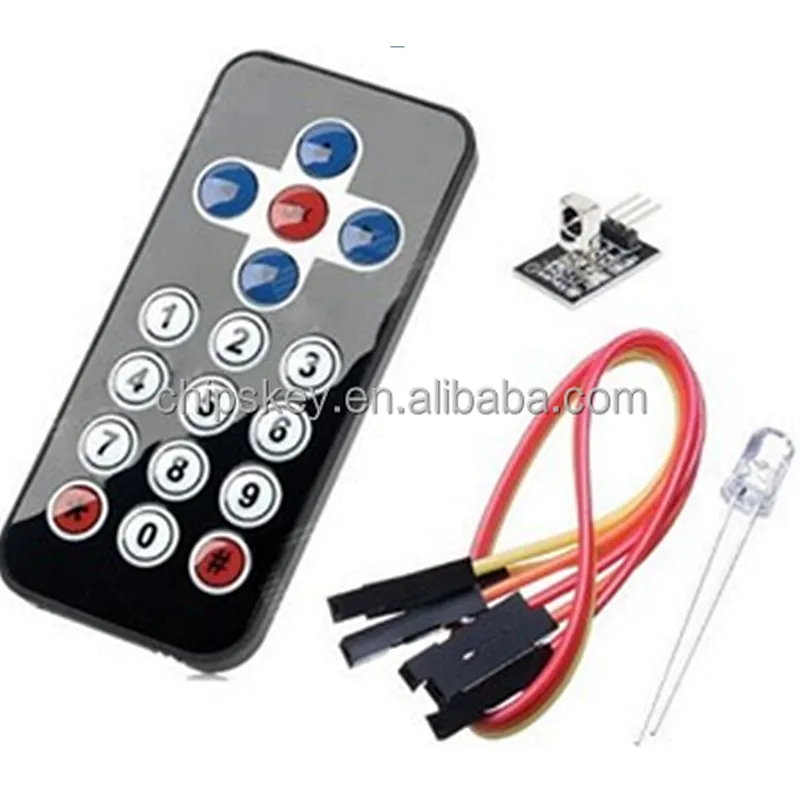 infrared wireless remote control kit (black)
