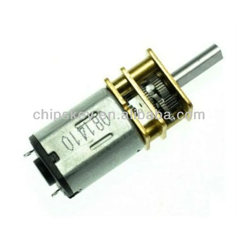 N20 3v 6v 12v Motor Metal Gear Deceleration Motor 200 Rev / Min
