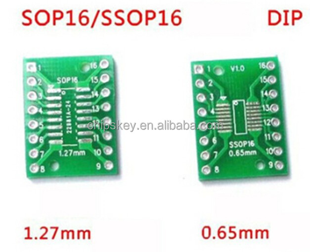 SOP16 SSOP16 TSSOP16 patch to dip DIP 0.65/1.27mm adapter plate Good