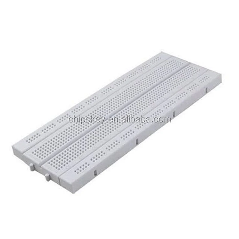 174X66 840 Points White Rectangular PCB Prototype Solderless Breadboard