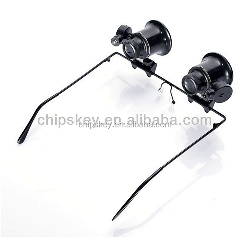 Watch Repair Magnifier Loupe 20X Glasses With LED Light