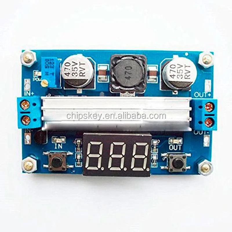 LTC1871 100W 3-35V 12V to 3.5-35V Boost Step-up Module LED Voltmeter+Heat Sink