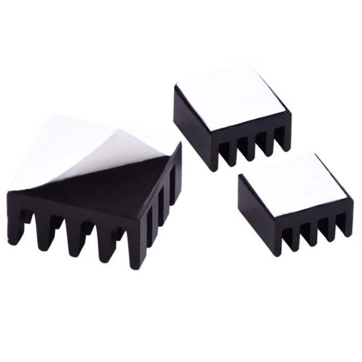 Black Aluminum heatsink For Raspberry PI 4